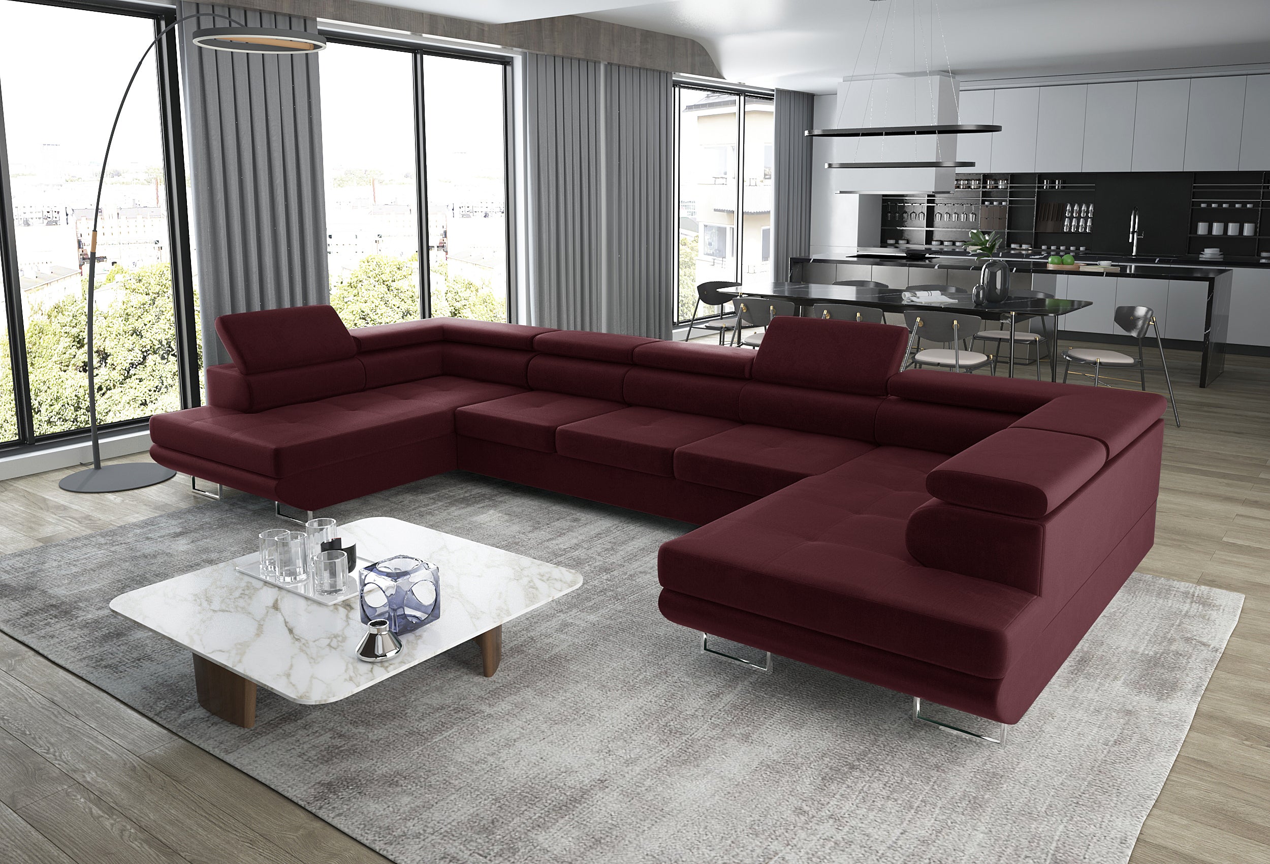 Corner Sofa U-shape MASTON  MAX